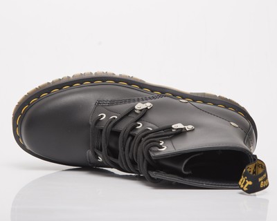 Pre-owned Dr. Martens 1460 Bex Stud Black Fine Haircell Unisex Men's Women's Shoes Boots