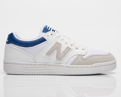 

New Balance Unisex 480 Мужские белые/атлантический синий, Белый, New Balance Unisex 480