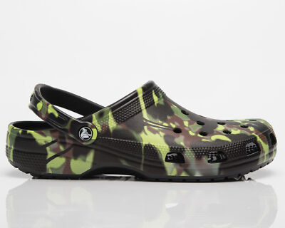 Crocs Unisex Classic Spray Camo Мужские черные