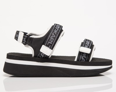 Karl Lagerfeld Wmns Velocita Wedge Women черно-белая ткань