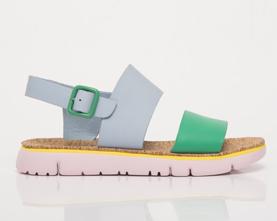 

Camper Oruga Sandal Женские сине-зеленые повседневные сандалии Lifestyle Летняя обувь, Зеленый, Camper Oruga Sandal