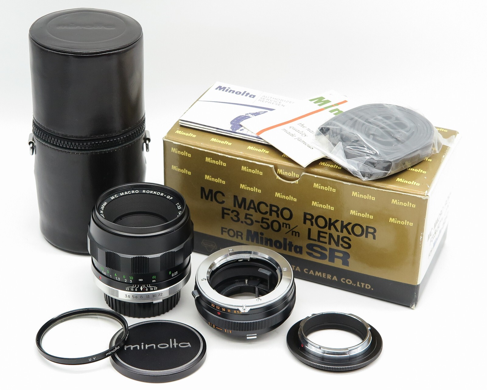 【希少】ミノルタ Macro Rokkor QF 50mm f3.5 L39 Minolta 50mm F/3.5 Macro Rokkor-QF Preset M39 Screw Mount