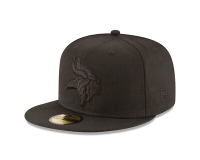 Minnesota Vikings New Era Color Pack 59FIFTY Fitted Hat - Black