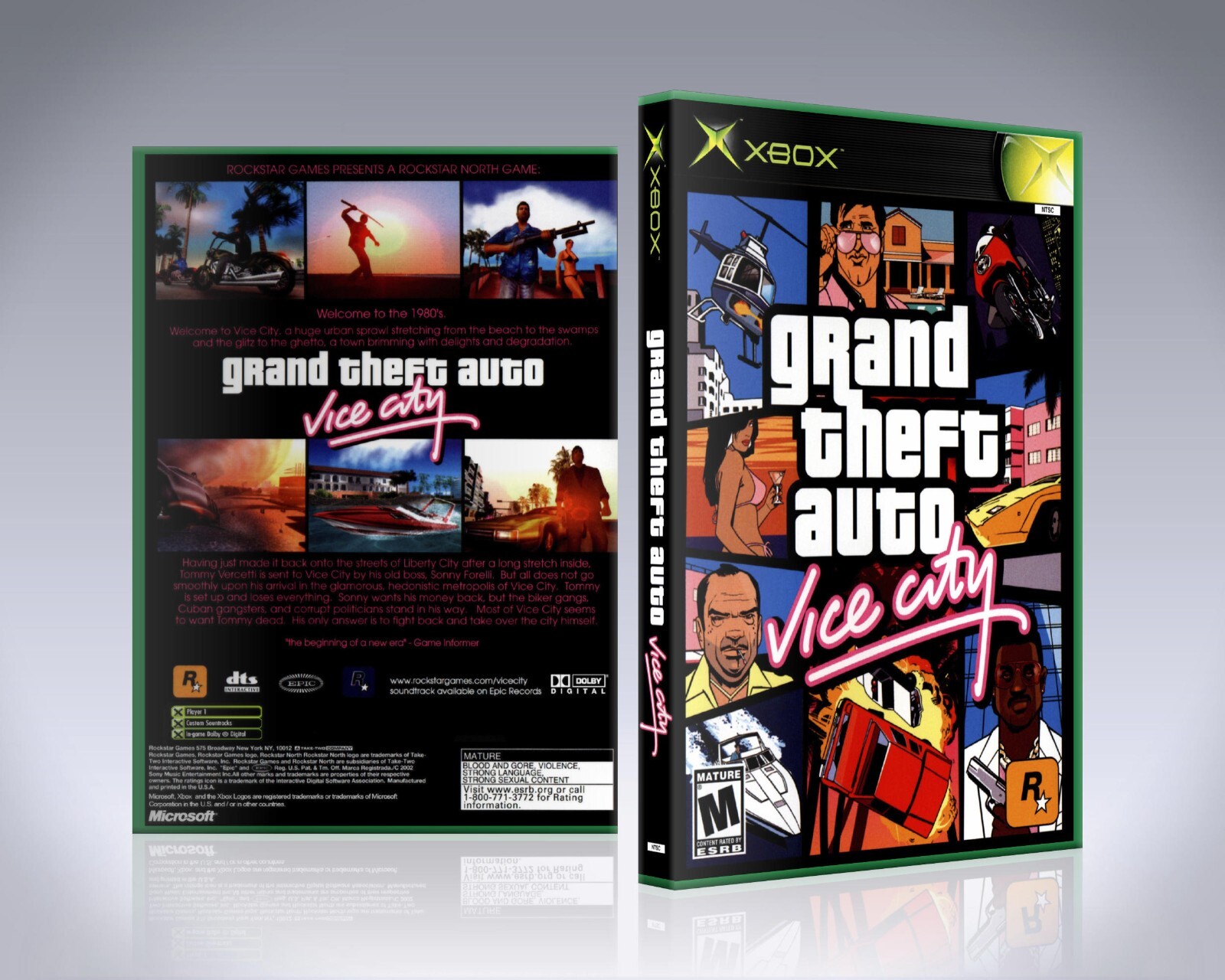 Xbox Replacement Case - NO GAME - Grand Theft Auto - Vice