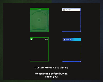 CUSTOM CASE NO DISC Pick Your Own SEE DESCRIPTION XBOX  OR PS4 PS5