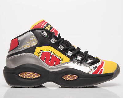 

Мужские кроссовки Reebok x Power Rangers Question Mid, черные, серебристо-красные, Lifestyle, Черный, Reebok x Power Rangers Question Mid