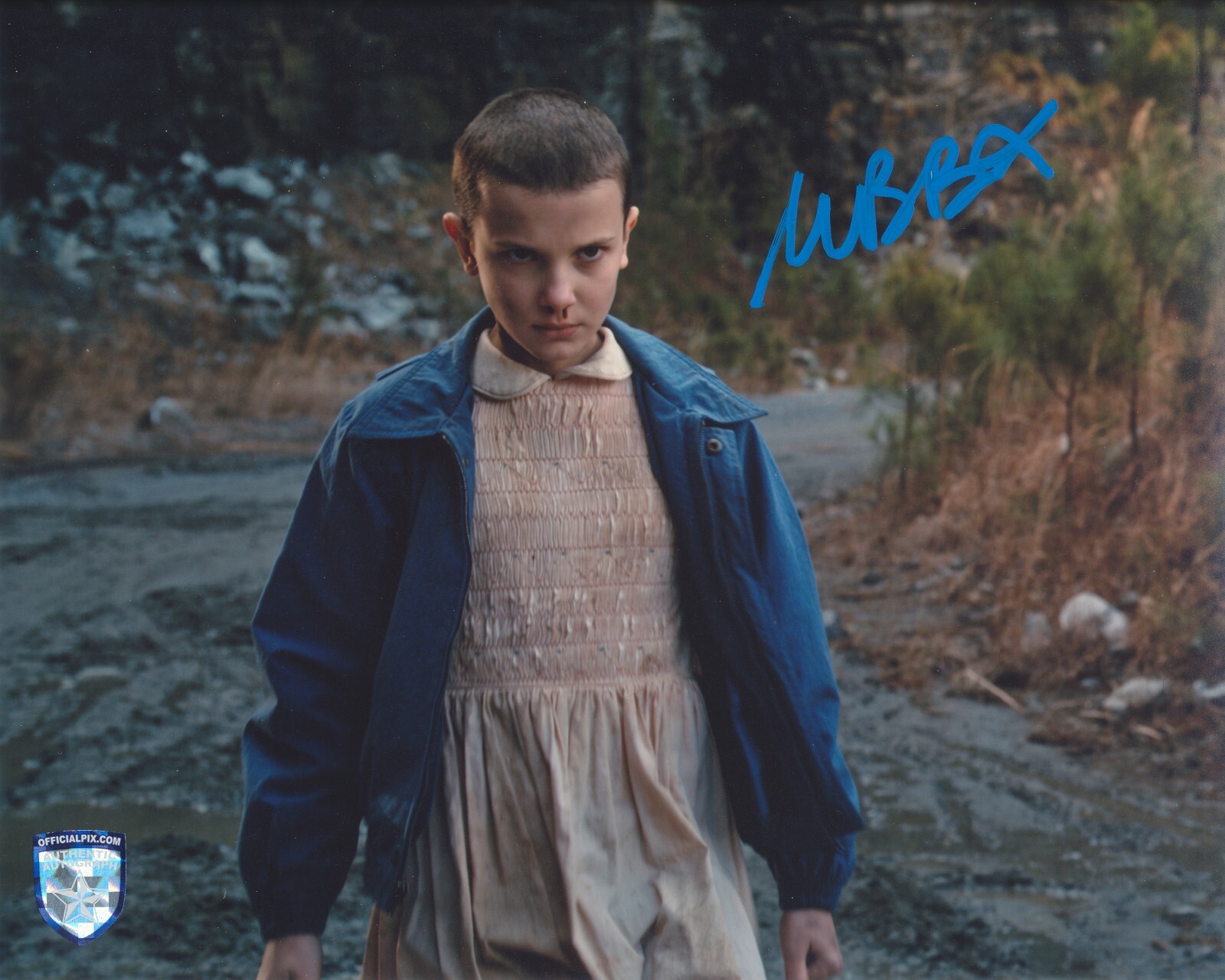 MILLIE BOBBY BROWN Signed STRANGER THINGS 8x10 Autograph OPX