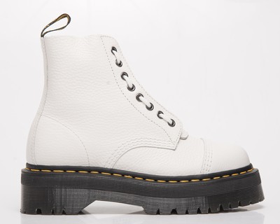 

Martens Sinclar White Milled Nappa Женская повседневная обувь Ботинки для образа жизни Ботинки, Белый, Dr. Martens Sinclar