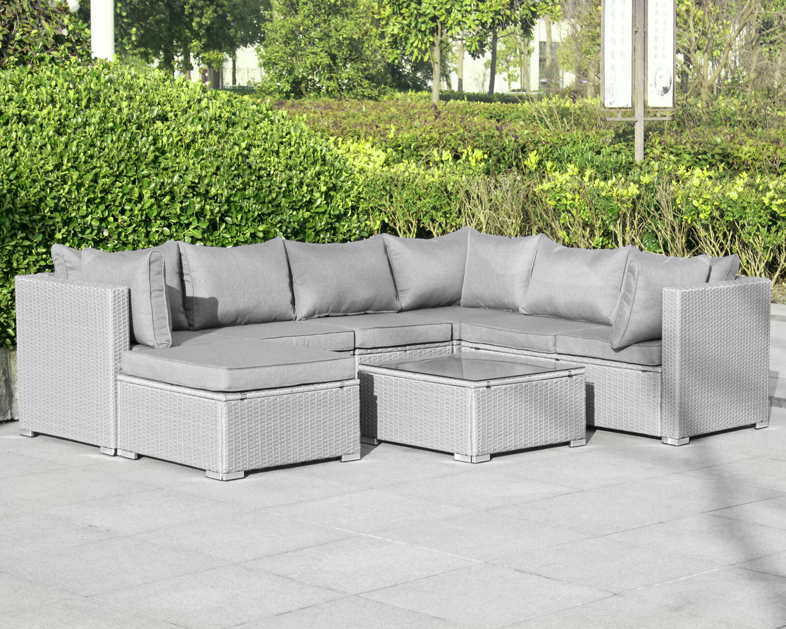 Polyrattan Gartenmöbel Lounge Möbel Sofa Sitzgarnitur Gartengarnitur Sitzgruppe