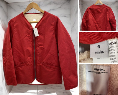 visvim IRIS LINER JKT 16SS Nylon Jacket Red Size 1 Model 0116105013029 Used JPN