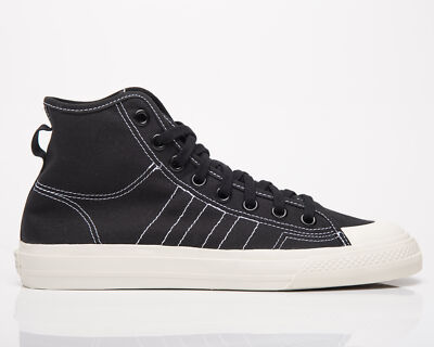 

Adidas Originals Nizza Hi RF Мужские черно-белые повседневные кроссовки для образа жизни Обувь, Черный, adidas Originals Nizza Hi RF