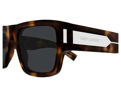 Pre-owned Saint Laurent Yves  Sl-659-002 Havana Sunglasses In Black