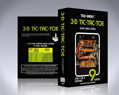 Atari/Sears 2600 UGC - NO GAME -3-D Tic-Tac-Toe