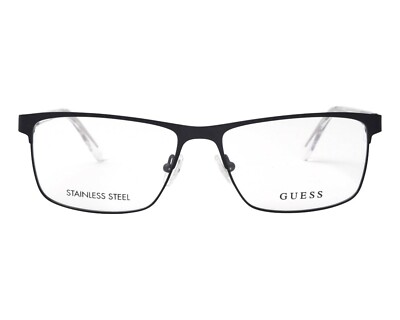 GUESS GU1972 Matte Black 002 Metal Optical Eyeglasses Frame 55-15-145 GU 1972 AB