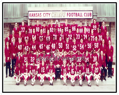 NFL AFL 1967 Kansas City Chiefs Team Picture Color 8 X 10 Photo Picture