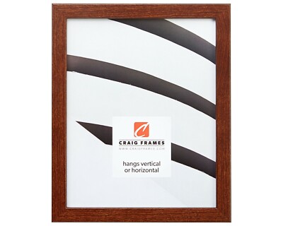 Craig Frames Bauhaus, .75'' Canadian Walnut Brown Picture Frame Poster Frame