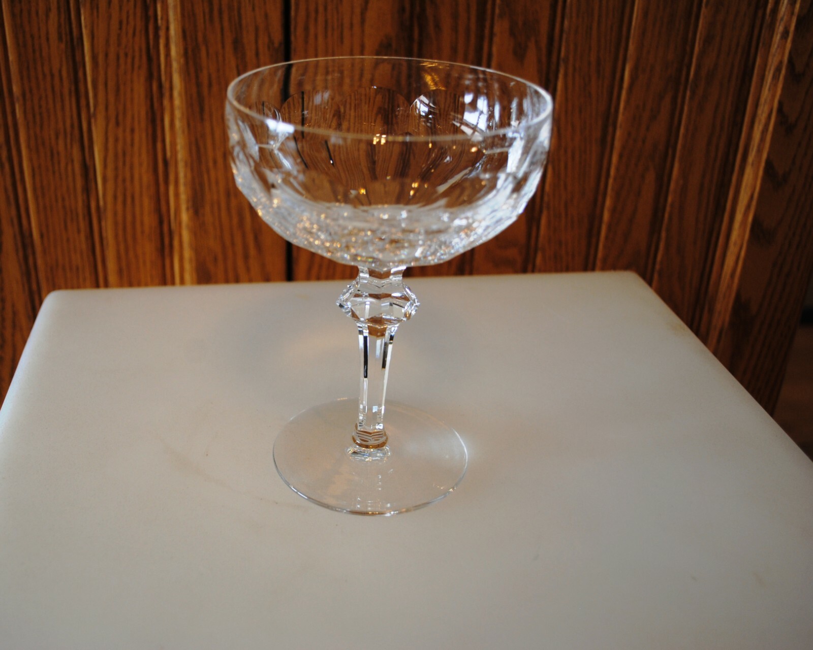 Vtg Curraghmore Waterford Crystal CHAMPAGNE TALL SHERBET  old mark 13 Avail