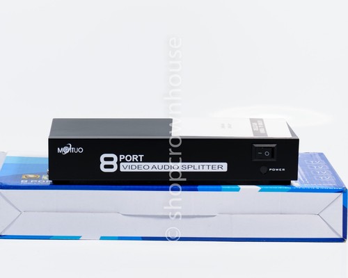 AV 8 Port Video Audio Splitter RCA TV DVD