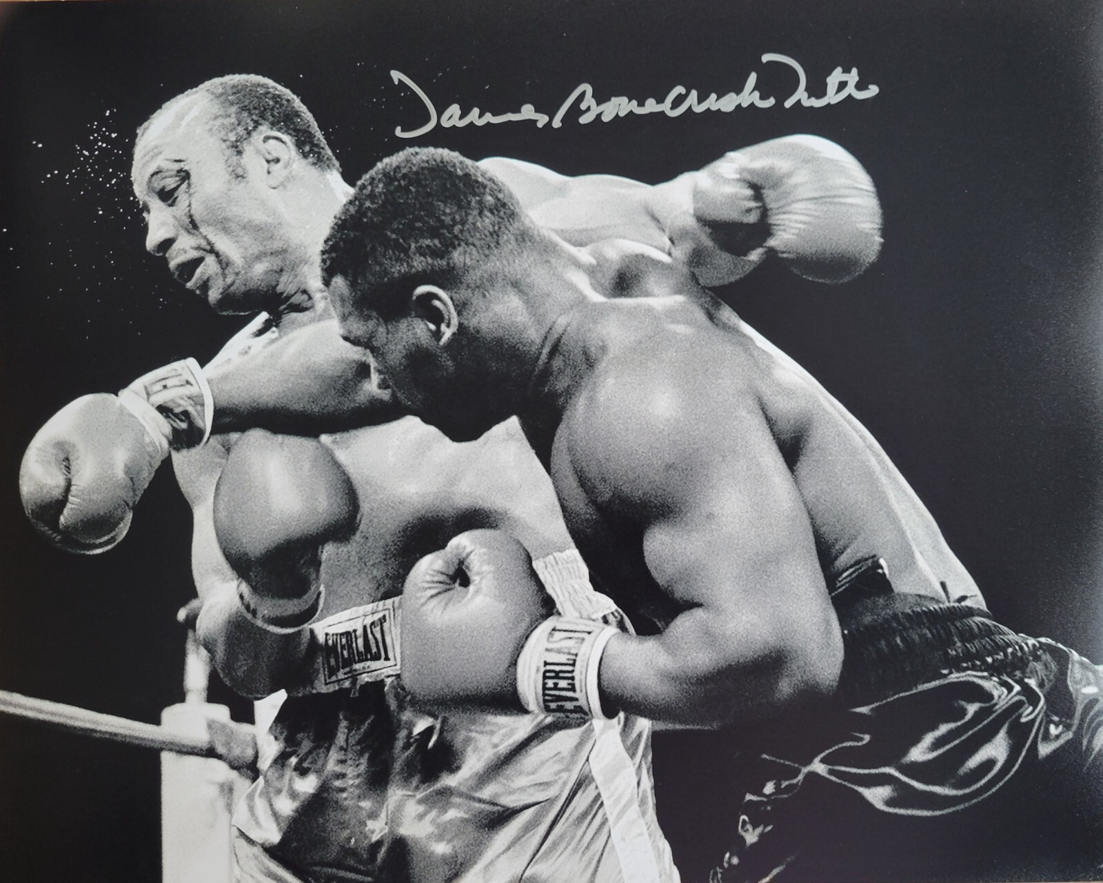James Bonecrusher Smith signed 11x14 photo getting drilled