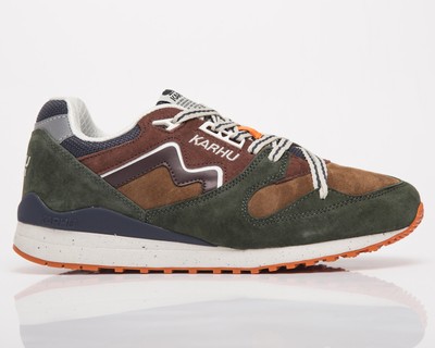 

Karhu Synchron Classic Мужские кроссовки Thyme Chocolate Low Casual Lifestyle Обувь, Зеленый, Karhu Synchron Classic