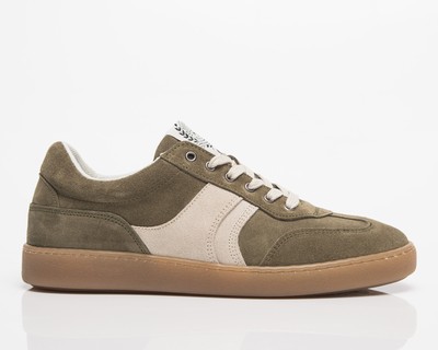 Les Deux Walt Suede Army Trainer Мужчины оливковая ночь/слоновая кость