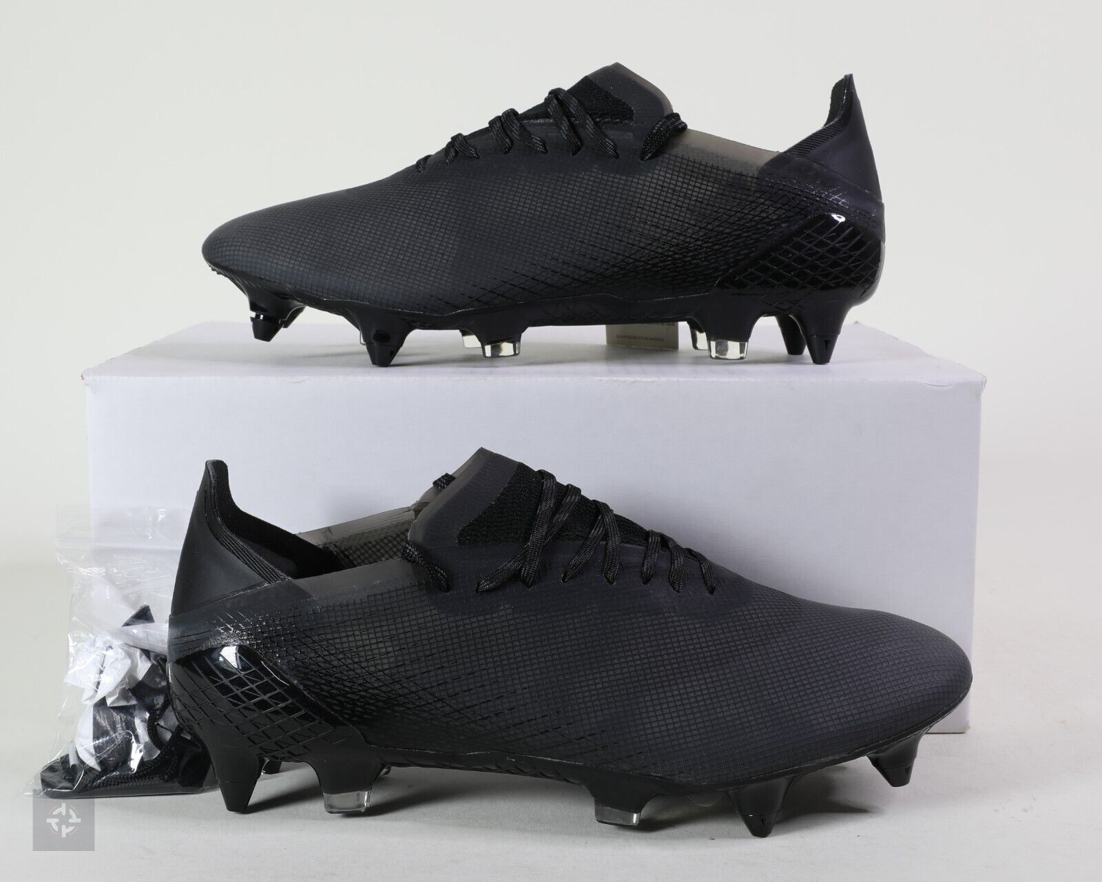 Adidas X Ghosted.1 SG Core Black Athletic Soccer Cleats Adidas X Ghosted.1 SG Core Black Athletic Soccer Cleats