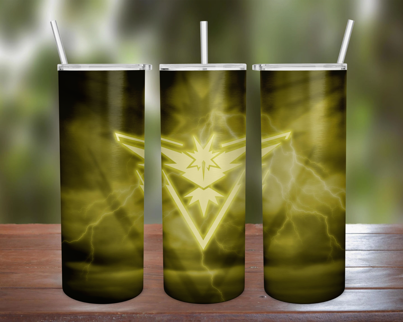 Team Instinct 20oz & 30 oz Stainless Steel Tumbler w/ Straw & Lid