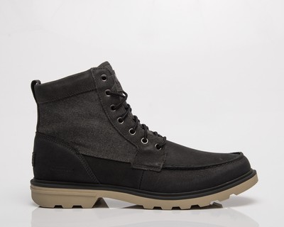 

Sorel Carson Moc Waterproof Men уголь/овсянка, Черный, Sorel Carson Moc Waterproof