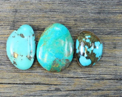 Turquoise cabochon Kingman  mine Multi cab Unique Bargain  lot  ,D-105