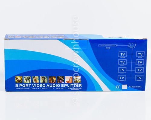 AV 8 Port Video Audio Splitter RCA TV DVD