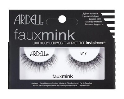 NEW!! ARDELL Fine and Fancy Lash Fibers False Eyelashes 1 Pair - Faux Mink 817
