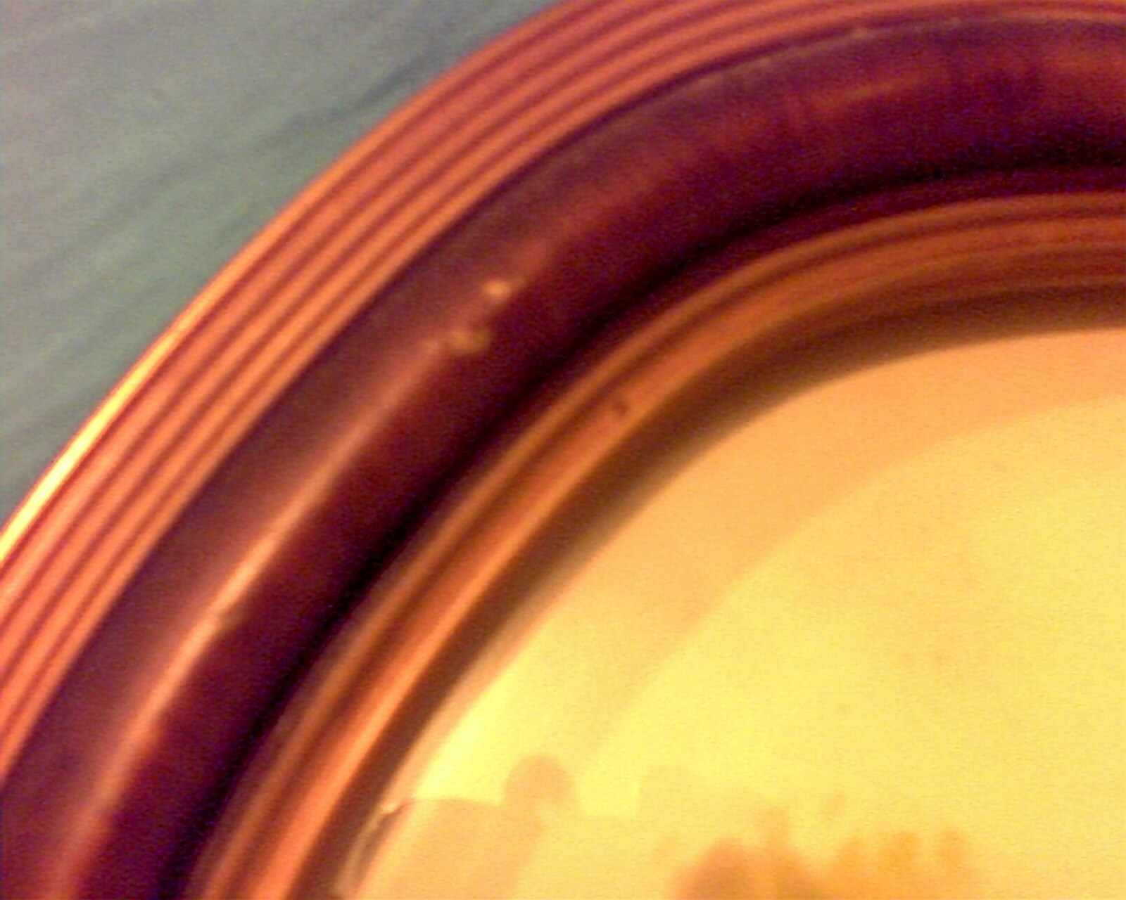 Antique WWI Soldier Picture Framed/ Bubble glass