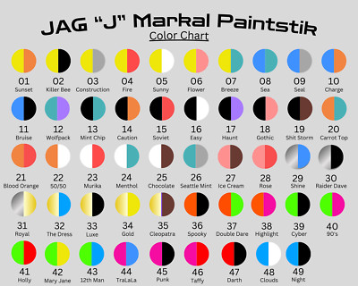 Markal JAG ''J'' Split Marker - Handmade Multicolored Industrial Graffiti Art