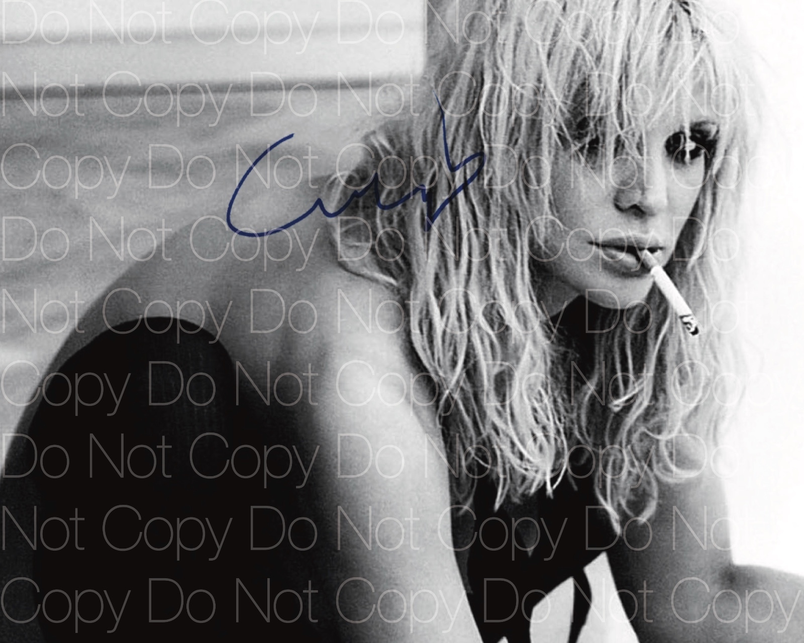 Courtney Love signed 3 Hole Faith No More 8X10 photo picture