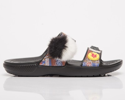 

Crocs Classic x Disney Cruella Sandal Мужские и женские черные повседневные сандалии унисекс, Черный, Crocs Classic x Disney Cruella Sandal