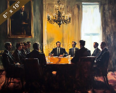 James Monroe in a meeting room Oil painting 8x10 Print