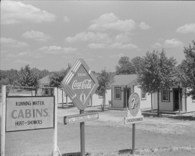 Laurel, Maryland Tourist Coca-Cola & 7up sign Vintage Old Photo 8.5x11 Reprints