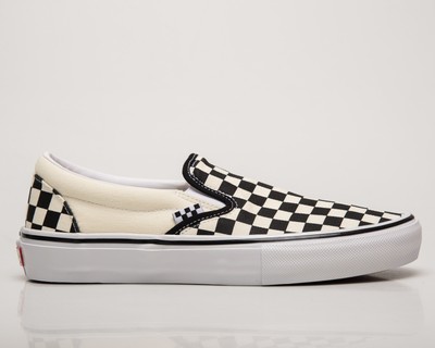 

Мужские повседневные кроссовки Vans Skate Slip-On Black Off White Lifestyle Shoes, Бежевый, Vans Skate Slip-On
