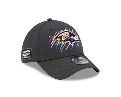 Baltimore Ravens New Era Crucial Catch 39THIRTY Flex Hat - Gray
