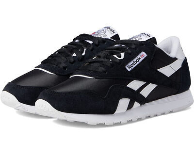 Reebok Classic Nylon Women's Athletic Sneaker Running Shoes Black Trainers