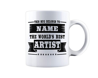 Artist Personalised Mug Coffee Mug Tea Cup Art Studio Gift Painter School Teach