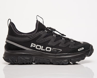 

Polo Ralph Lauren Adventure 300LT Мужские черные повседневные кроссовки для образа жизни Обувь, Черный, Polo Ralph Lauren Adventure 300LT