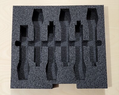 Foam Insert for 4 wireless mics, fits 2U rack drawer