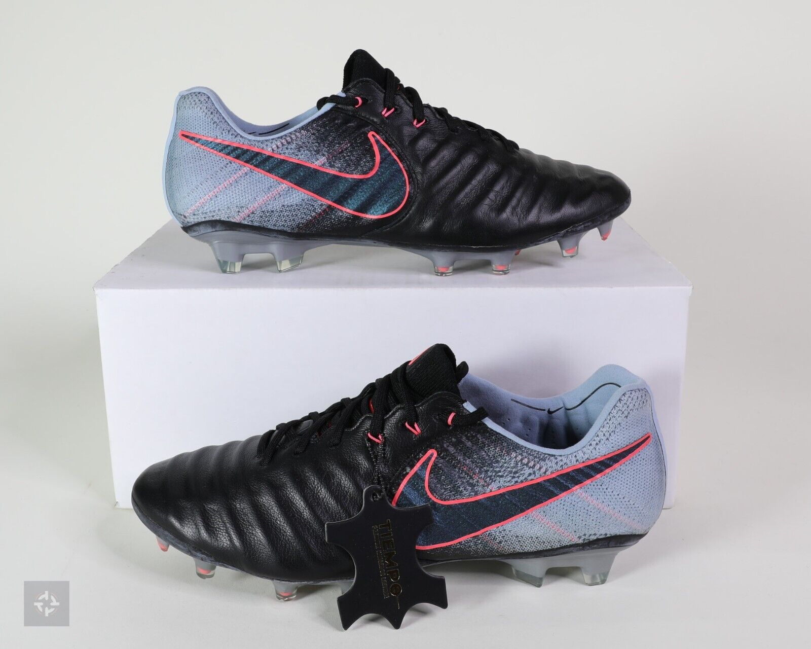 Nike Tiempo Legend VII (7) FG Grey Black Soccer Cleat Mens Nike Tiempo Legend VII (7) FG Grey Black Soccer Cleat Mens