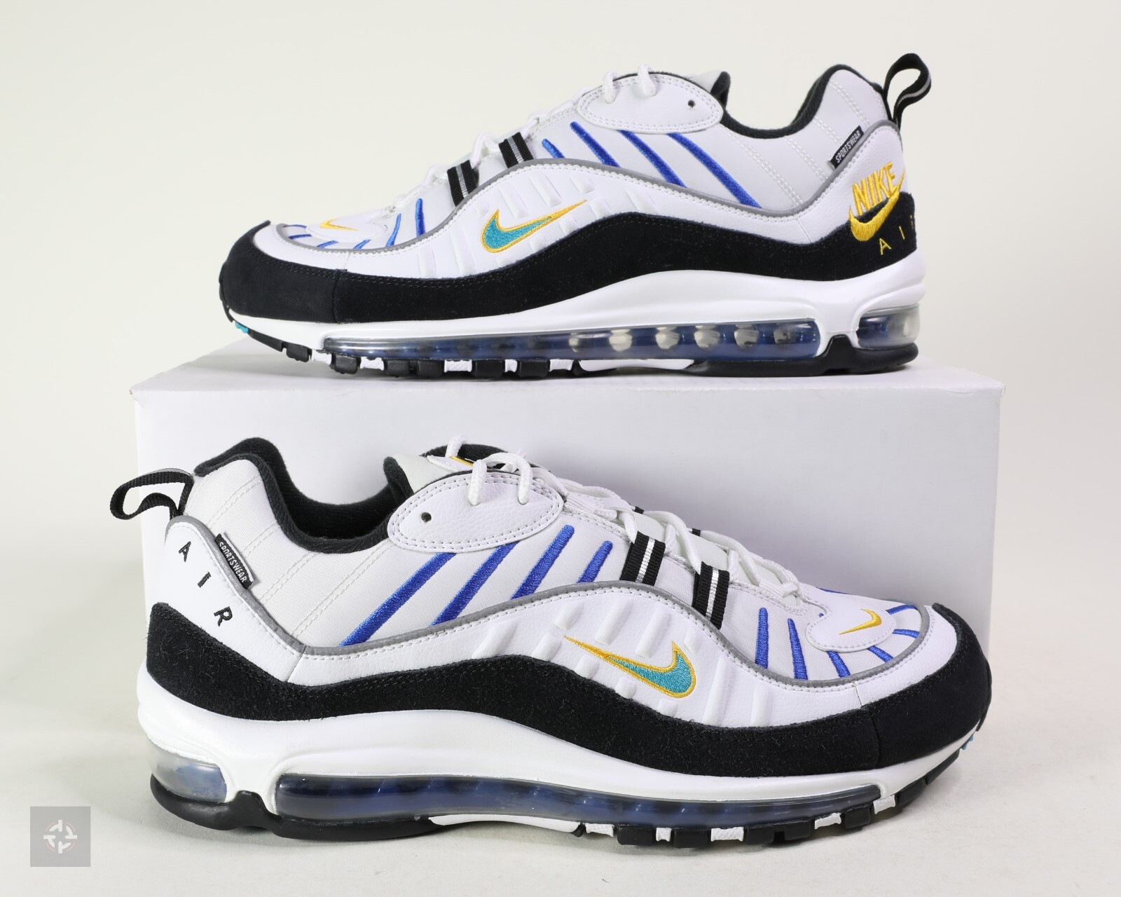 nike 98 white and blue