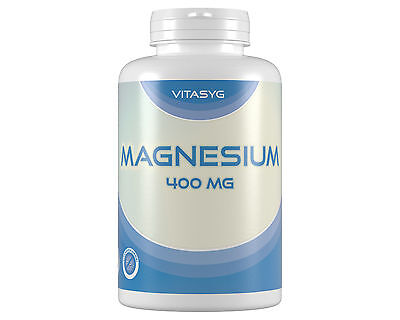 Magnesium 400 - 300 Kapseln mit 400mg reinem Magnesium Mg Vitasyg