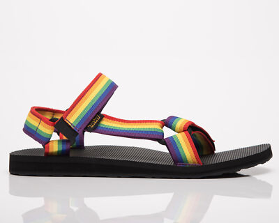 

Teva Original Universal Pride Мужские радужные черные повседневные сандалии Lifestyle, Черный, Teva Original Universal Pride