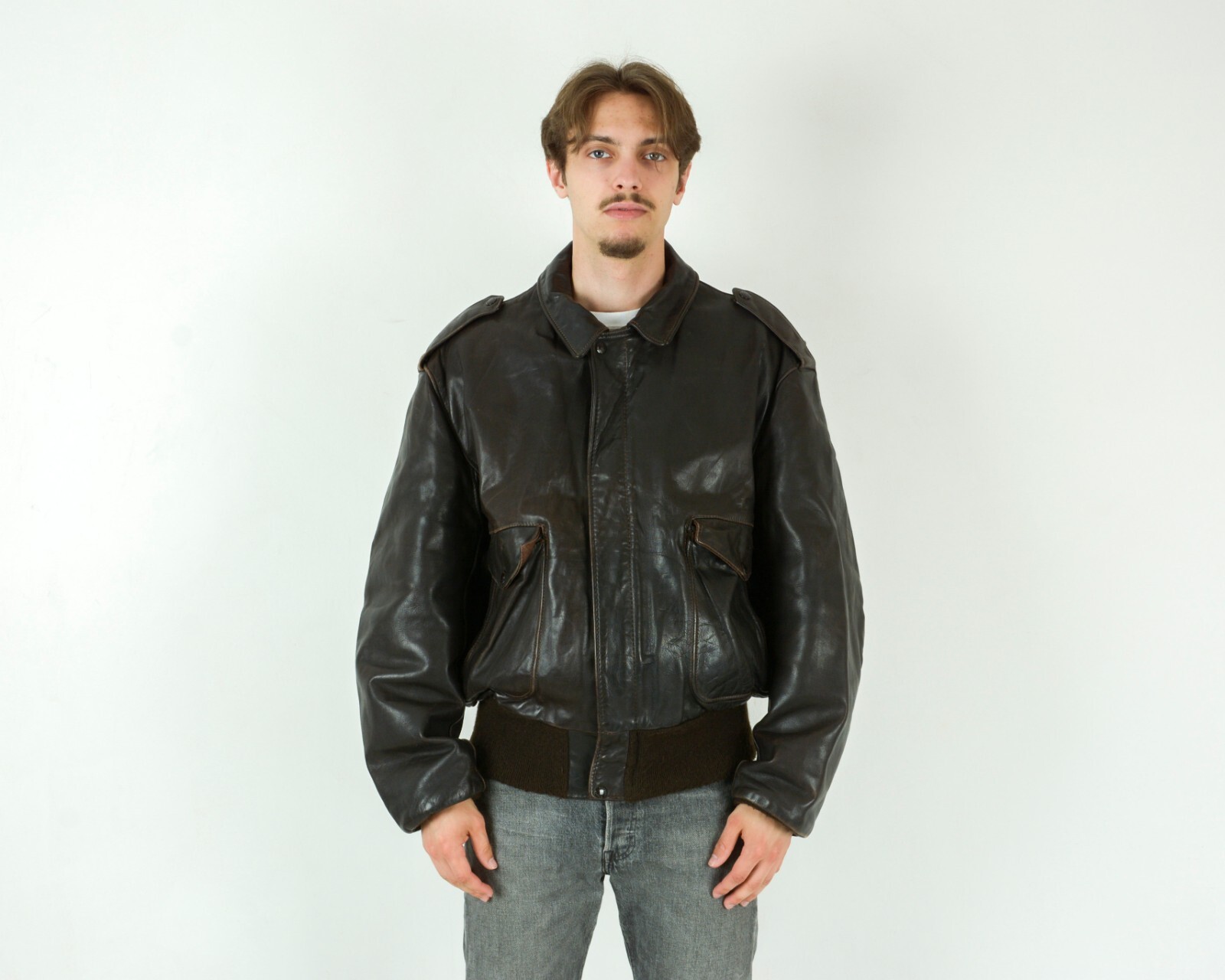 K*M様 SCHOTTO leather jacket bomber milit K*M様 SCHOTTO leather jacket bomber milit