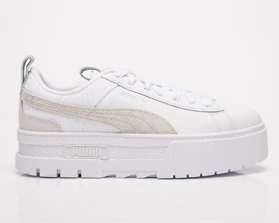 

Puma Mayze Snow Tiger Женские кроссовки Puma White Low Casual Lifestyle Обувь, Белый, Puma Mayze Snow Tiger