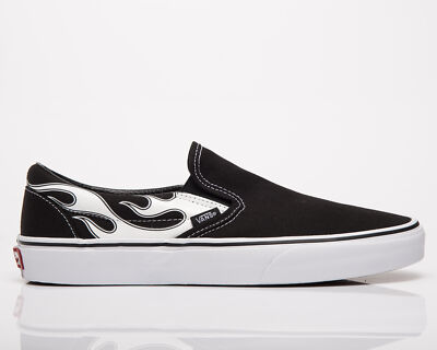 

Vans Classic Slip-On Мужские черно-белые повседневные спортивные кроссовки для образа жизни Обувь, Черный, Vans Classic Slip-On